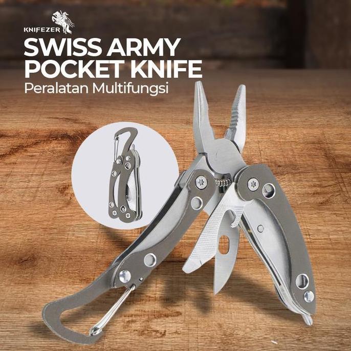 SANDGO Tang Pisau Pocket Obeng Tang pembuka botol karabiner