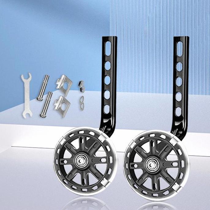 MARKVUN 1Pasang Roda Sepeda Anak Samping Roda Bantu Sepeda Anak 12 Kuat Universal Roda Bantu Samping