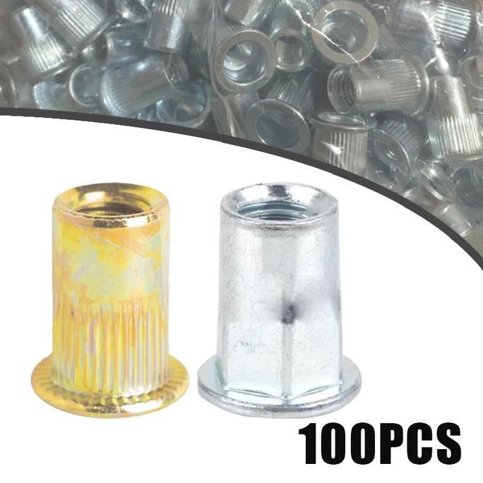 SANDGO Rivet Nut Mur M6 100pcs/Nut Rivet/Mur Rivet Aluminium