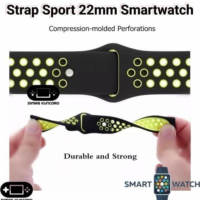 Strap Sport 22mm Silicone Fossil HybridSmartwatchHR Tali Smartwatch
