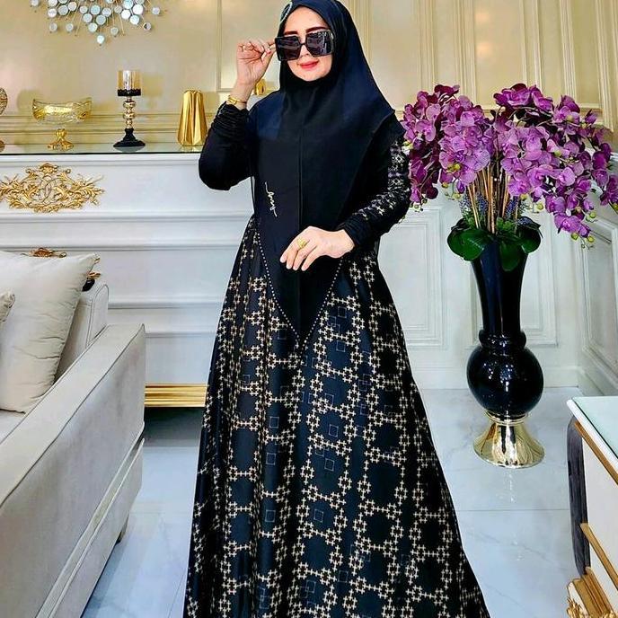 Miliki Gamis Sahara Set Syari Silky Dres Ceruty Arsyhijab