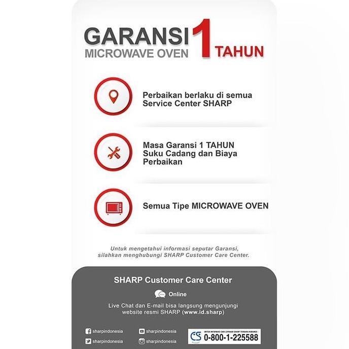 SHARP Microwave Oven R-728(K/W/S) / Microwave Oven Sharp 25L R 728