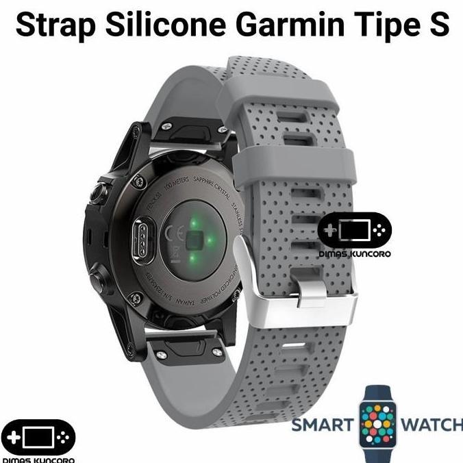 Strap Silicone Garmin Tipe S silikon garmin fenix 5s 6s 7s plus pro sapphire solar