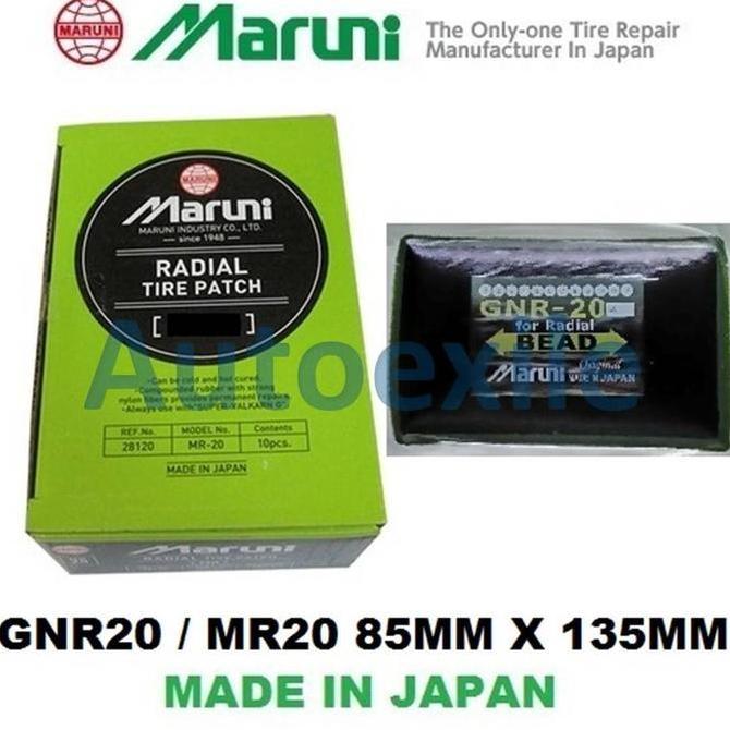 Koyok Tambal Ban Radial Tire Patch Maruni GNR20 MR20 Petak 85x135mm 1bh - Tip Top Sudut Dinding