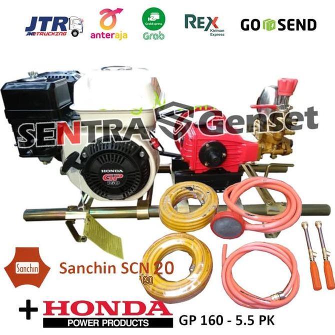 Perkakas Mesin Steam Sanchin 20 Engine Honda Komplit Selang Stik