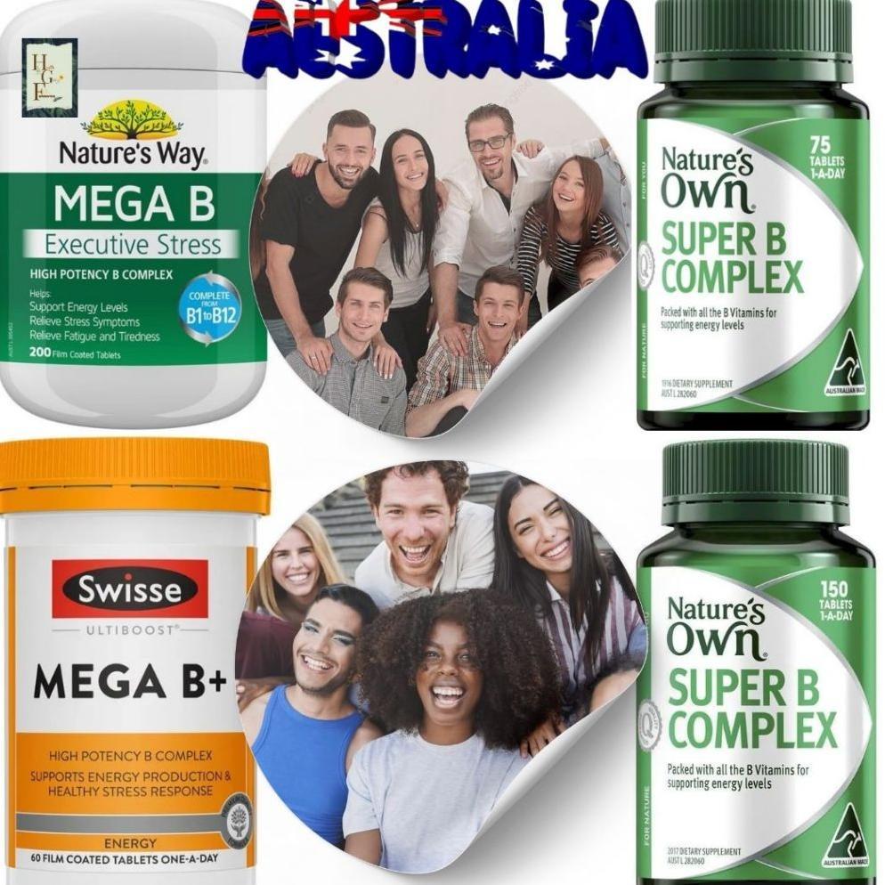 Nature's Way Mega B Executive Stress 200 Tablets, mega b complex