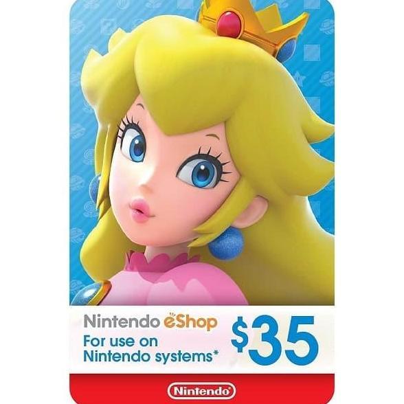 JIMBARANSHOP231 - NINTENDO ESHOP CARD NETWORK USA US WALLET 35 USD DOLLAR DOLAR $35