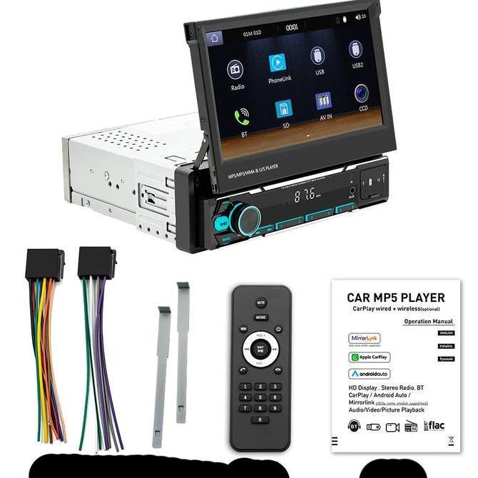 Tape Mobil Head Unit Single Din Layar 7 Inch Android Auto  Apple Car Kualitas Terbaik Harga Termurah