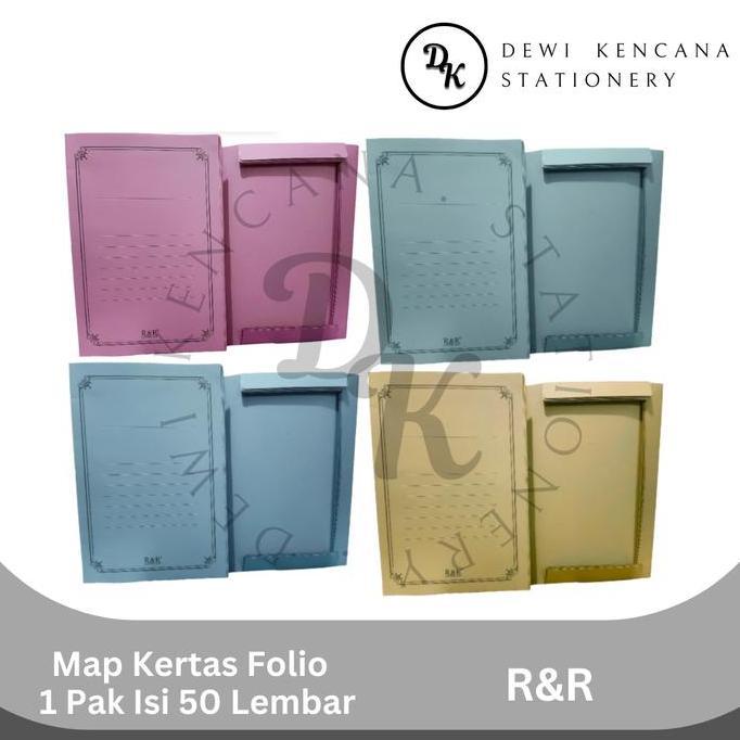 Dicdoc- Map Kertas R&R / Stopmap Kertas Folio 1 Pak Isi 50 Lembar