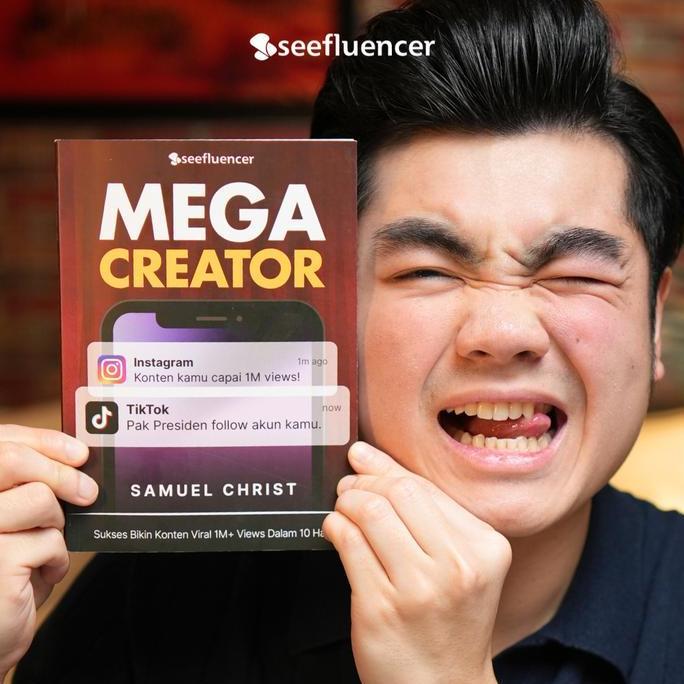 JIMBARANSHOP231 - BUKU MEGA CREATOR BY SAMUEL CHRIST CARA BIKIN KONTEN YANG SELALU FYP 1M+ VIEWS