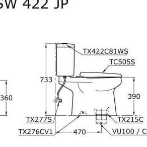 Miliki Cw422/Cw 422/Cw422/Cw 422/Closet Duduk Toto Promo