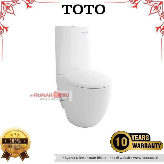 Diskon Kloset Duduk Toto Cw811Npj P Trap Komplit Set