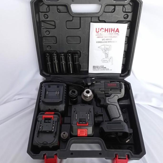 Impact Wrench Cordless type 48Vf double baterai UCHIHA japan New ori