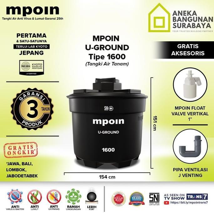 Miliki Tandon Tanam Mpoin Ug 1600 Toren Tangki Air Underground