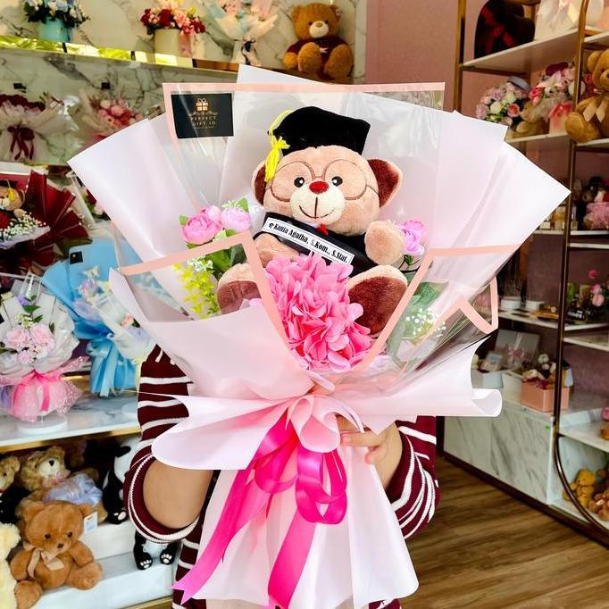 Buket Boneka Wisuda / Buket Wisuda / Buket Bunga Wisuda / Graduation Gift LM