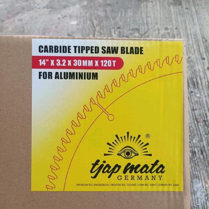 Mata Gergaji Potong Alumunium Tjap Mata 14" x 120T