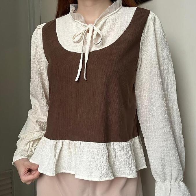 Abigail Top Atasan Blouse Bkk Wanita Kemeja Wanita Korean Style By Biel The Label Katun Soft Allshop