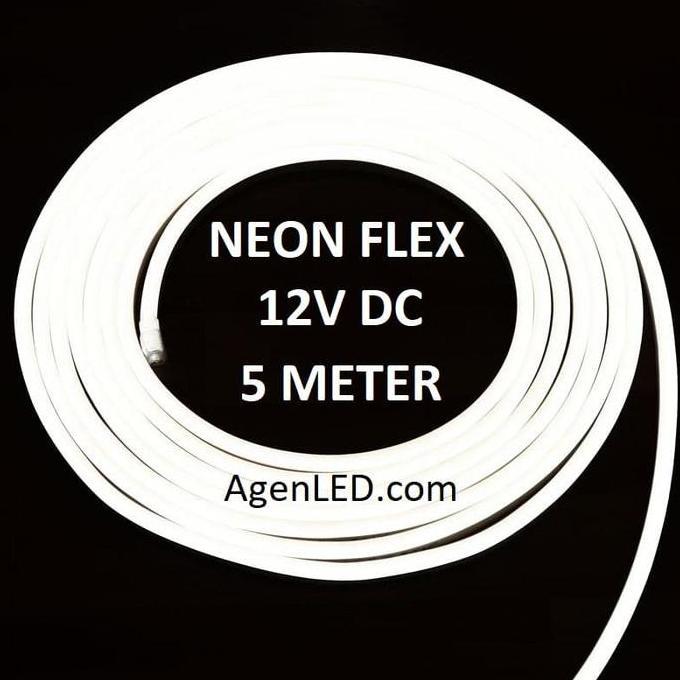 Lampu Neon Flex Led 12V Dc Neonflex 12 V Volt Sign 12Volt Putih White