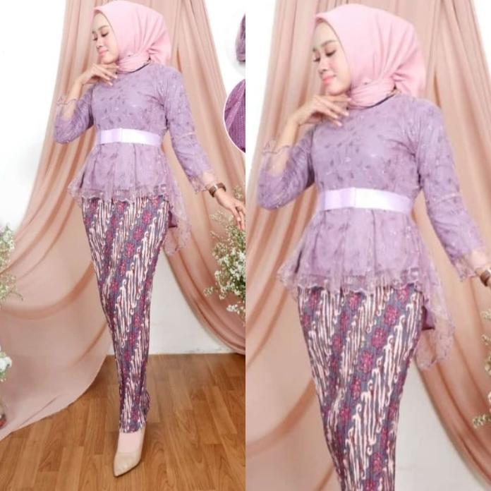 HOT SALE KIRANA OL - (BISA COD) SETELAN KEBAYA MODERN AURORA PITA/KEBAYA WISUDA MODERN KEKINIAN/KEBA