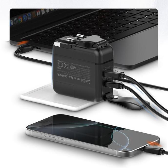 LDNIO Q2618 Traver Wall Charger USB C PD 65W GaN Technology Universal Plug Super Fast Charging