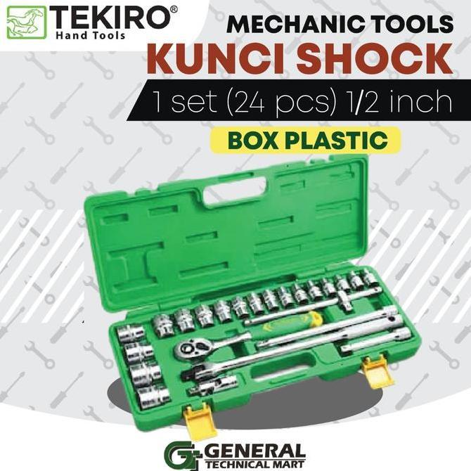 Kunci Sok TEKIRO JAPAN 24 PCS SOK SET 8-32 MM BOX BESI PLAT