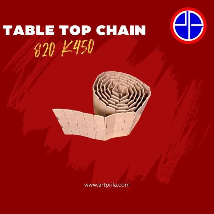 TABLE TOP CHAIN PLASTIC type 820-K450 Straht, W114.3mm @L10 feet