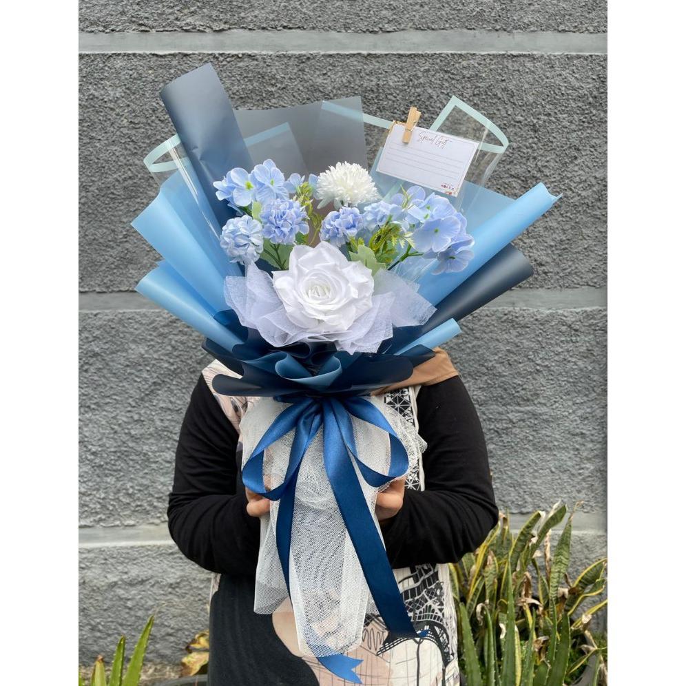 Bucket Bunga Artificial Valentine Kado Buket Ultah Wisuda Ulang Tahun Anniversary Hadiah Wisuda Acar