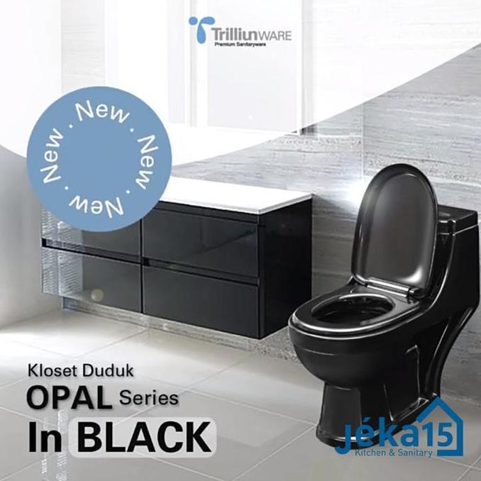 Diskon Closet Duduk One Piece | Monoblok | Closet Duduk Trilliunware Opal Hitam