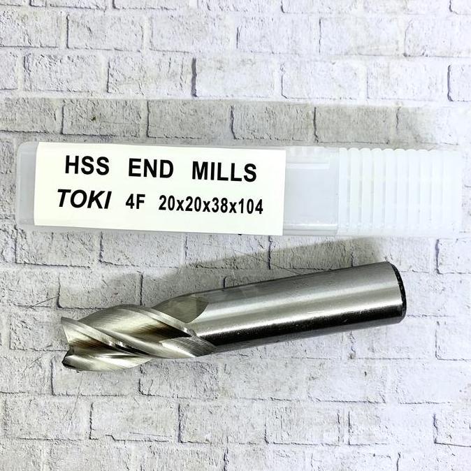 Endmill 20mm HSS merk Toki original Baru Endmill 20 mm murah