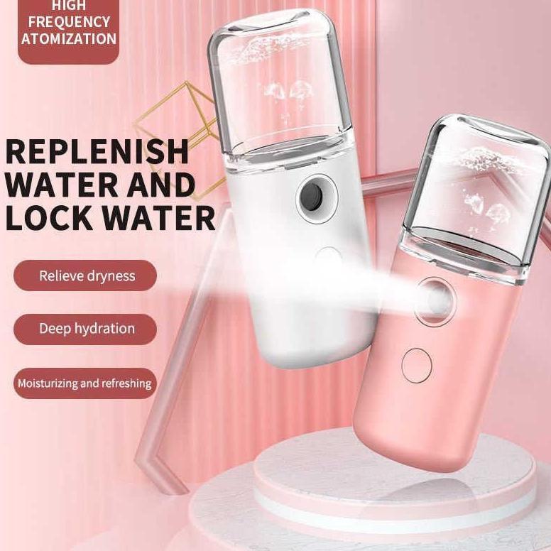 CUCI GUDANG Nano Face Spray Rechargeable Mini Mist Steamer