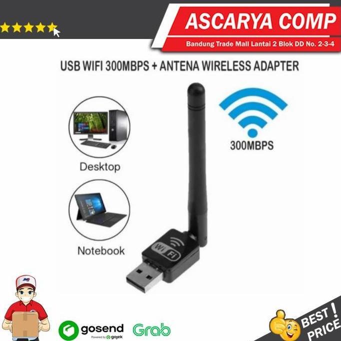 Usb Wifi Adapter 300Mbps (Antena) / Usb Wireless 300Mbps Antena