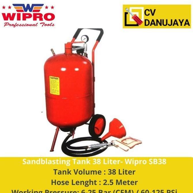 Terjangkau Sandblasting Tank Tangki Sand Blasting 38 L Liter Wipro Sb38 Sb-38