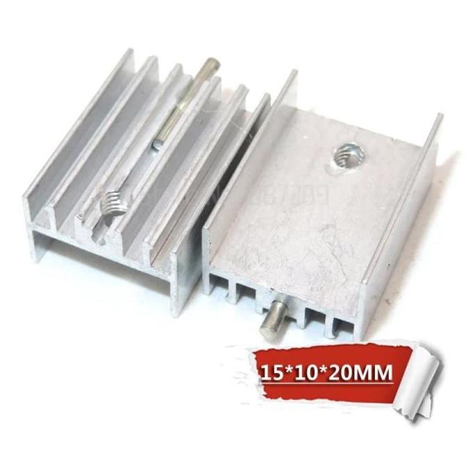 Heatsink TO-220 with pin Pendingin Transistor Mosfet IC 7805 20x15x10 original