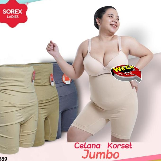 DY124 >> K389 Sorex Celana Korset Jumbo Wanita, Celana Dalam Korset, Korset Sorex Bb 75 - 100 Kg
