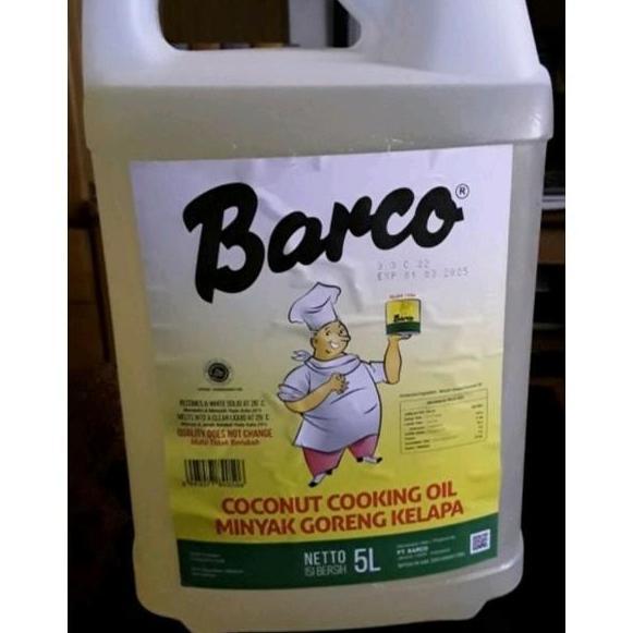 Minyak Goreng Barco 5 liter jerigen minyak goreng kelapa barco jerigen 5 liter