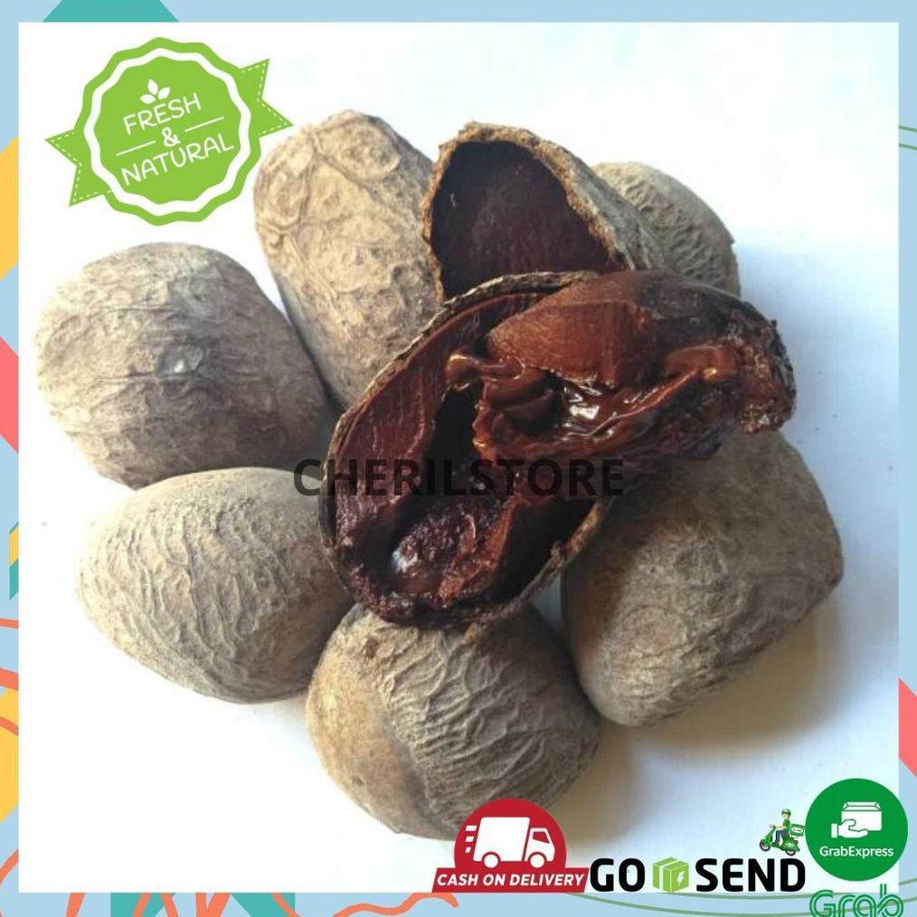 Kluwek  500Gram / Keluwek / Kluwak / Keluak / Kepayang Bumbu Rawon Sayur Sayuran Segar