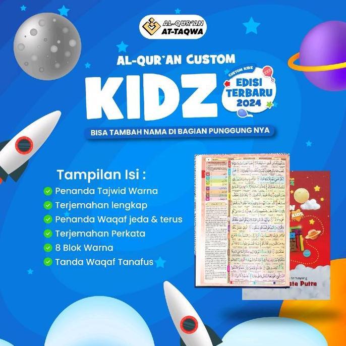 Termurah / Hot Sale At-Taqwa Al Quran Hafalan Anak Al Quran Terjemahan Dan Tajwid Warna Al Quran Fit