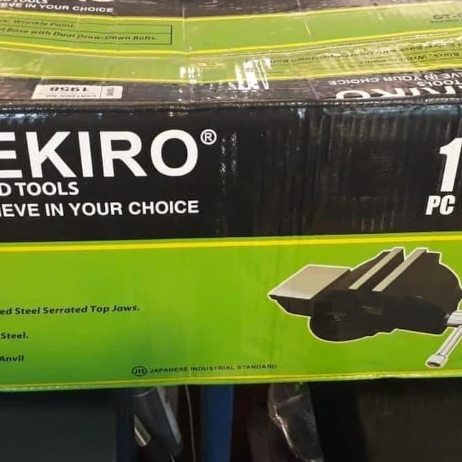 TEKIRO bench vice 6 inch / ragum catok penjepit besi