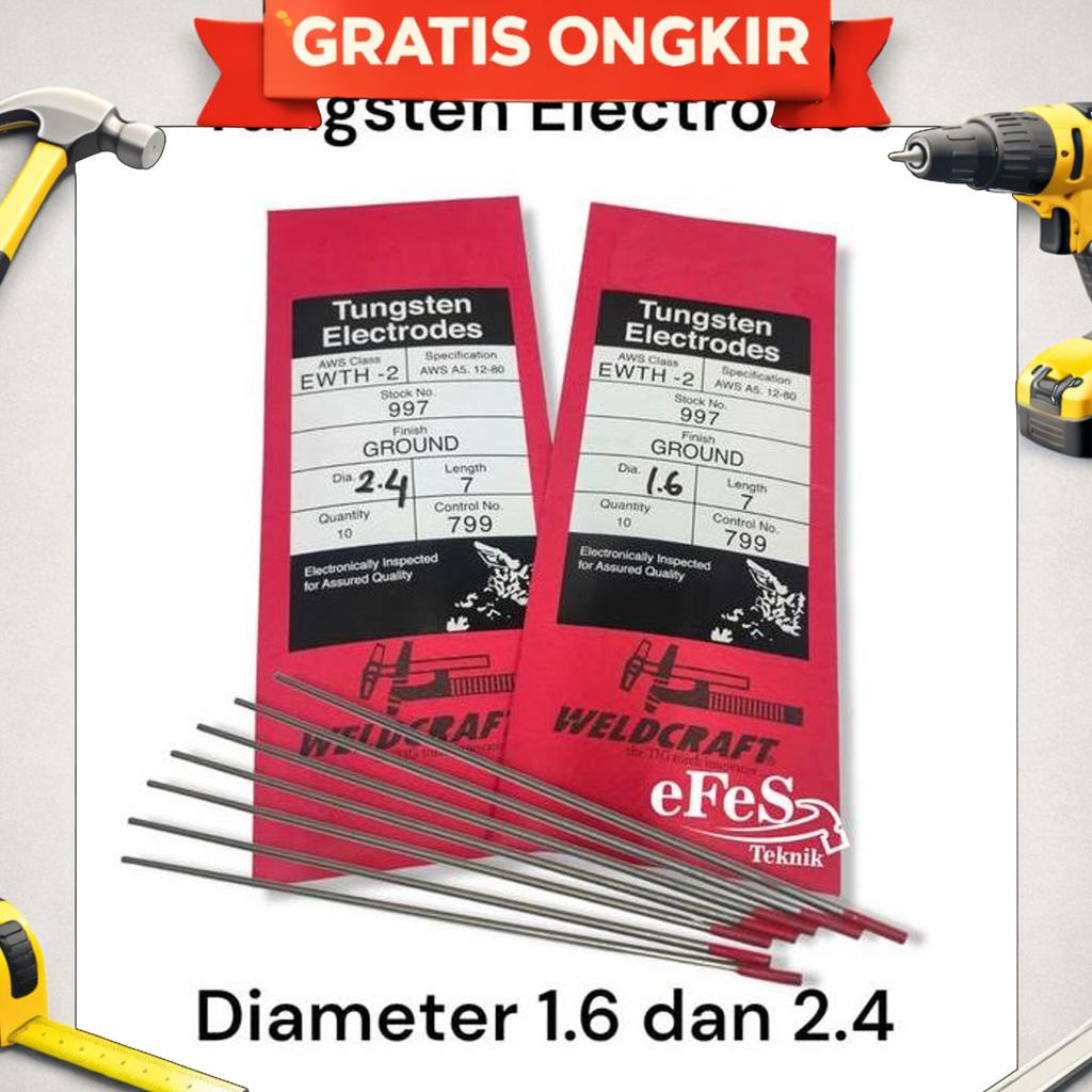 Tungsten Electrodes 2.4 Argon