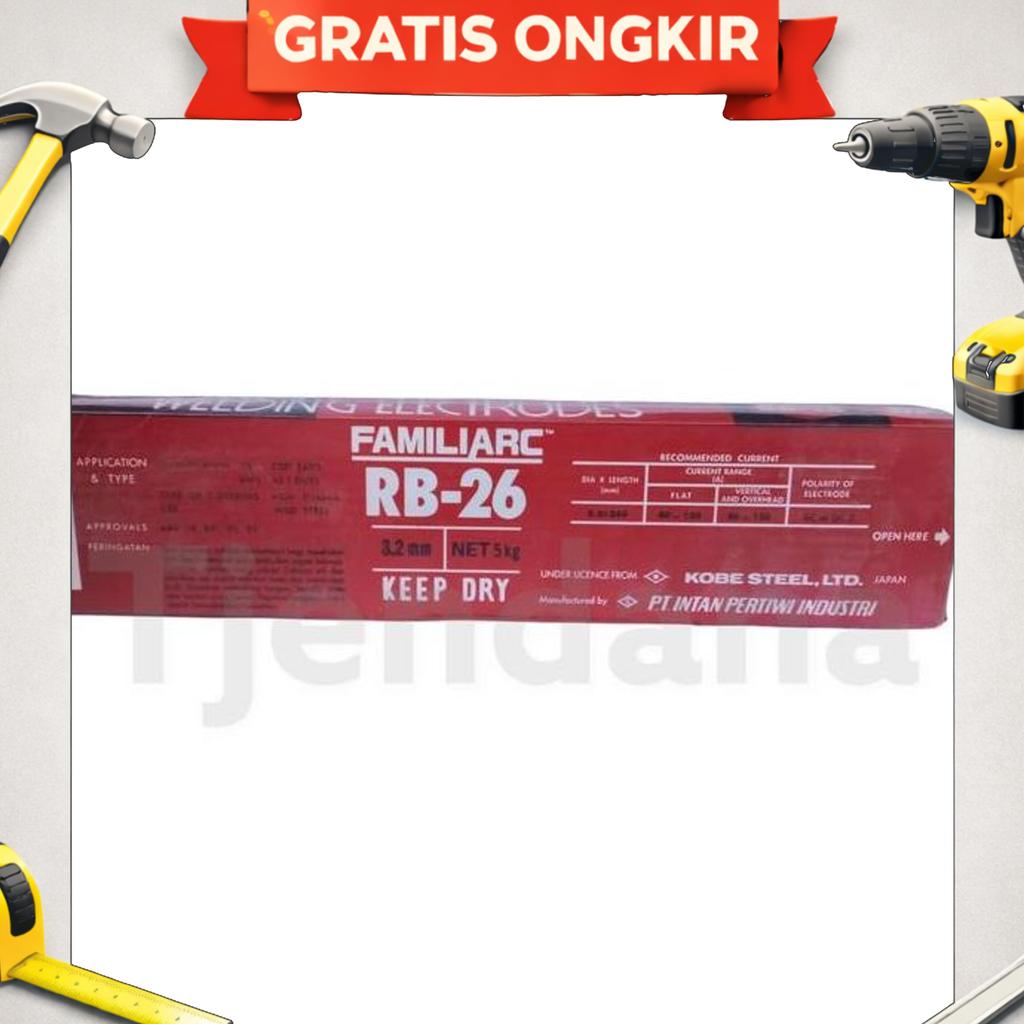Kawat Las Kobelco Rb26 3.2Mm (5)Kg/ Rb 26 3,2Mm