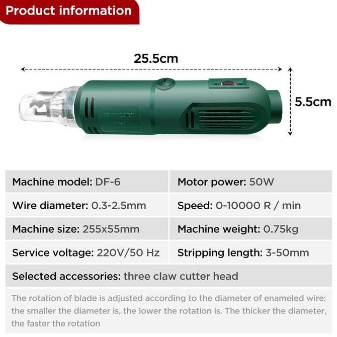 Df-6 Mesin Pengupas Kabel Kawat In stock