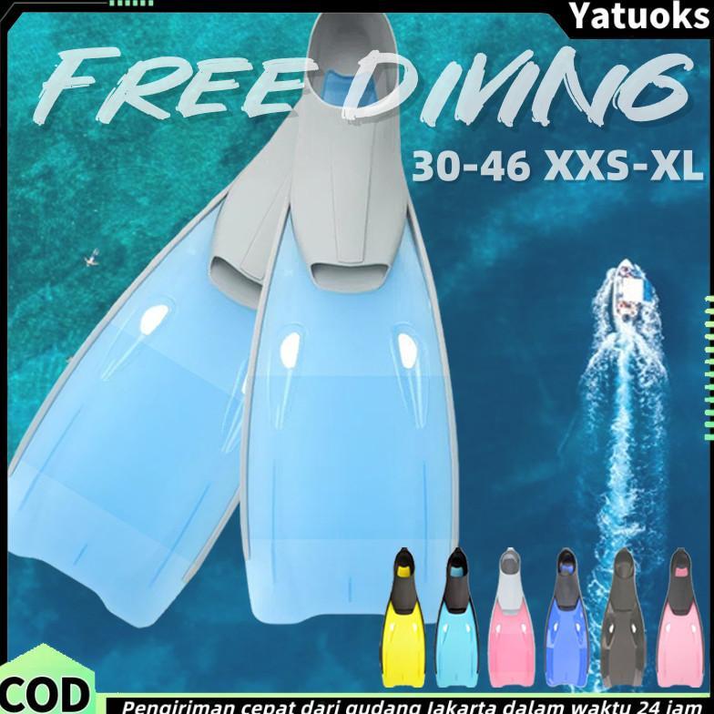 Fin Selam Silikon Sepatu Selam Untuk Anak/Dewasa Snorkeling & Diving Anti Slip Fin Renang Original S