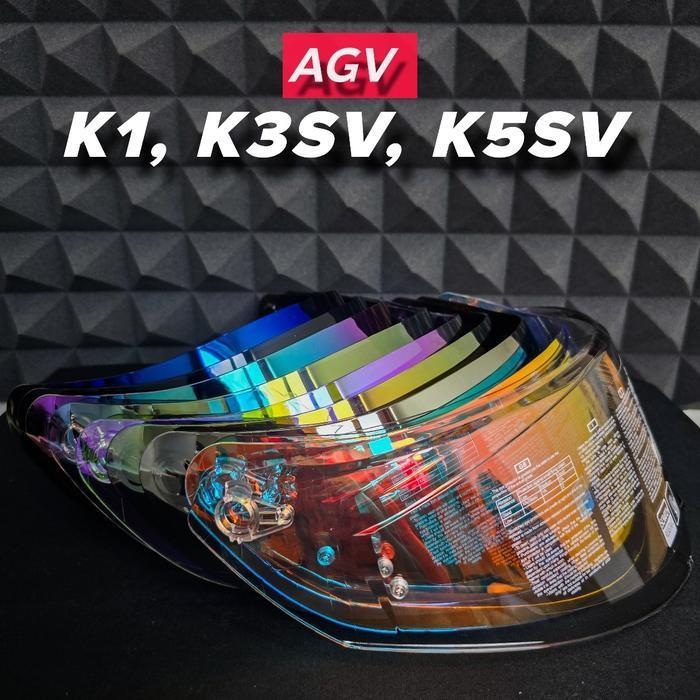 Kaca Visor Aftermarket Helm Agv K1 K3Sv K3 Sv K5Sv K5 Sv Photochromic Iridium Revo Pnp Original Dan 