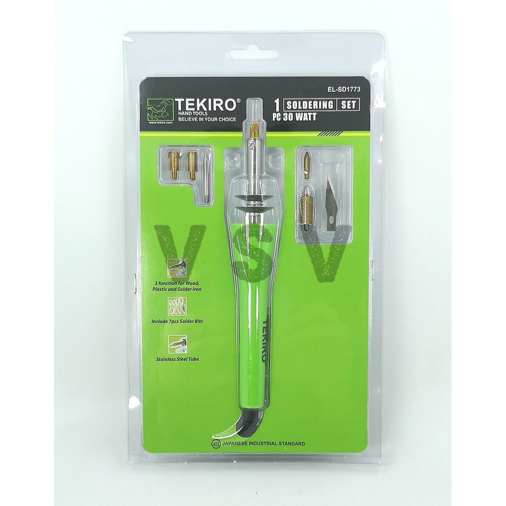 Tekiro Soldering set 30watt Solder multifungsi Tekiro Solder listrik Tekiro