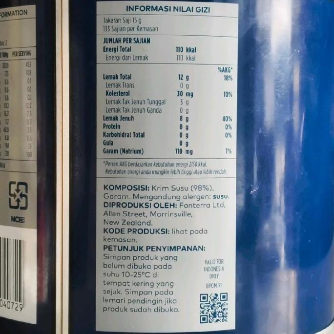 Anchor Butter 100Gr, 250Gr / Mentega Anchor 100Gr, 250Gr