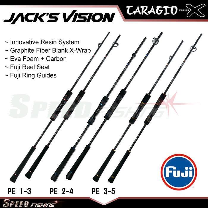 (Terbaru) Joran Jack'S Vision Caragio X Slow Pitch Jigging Fishing Rod Jig Bestseller