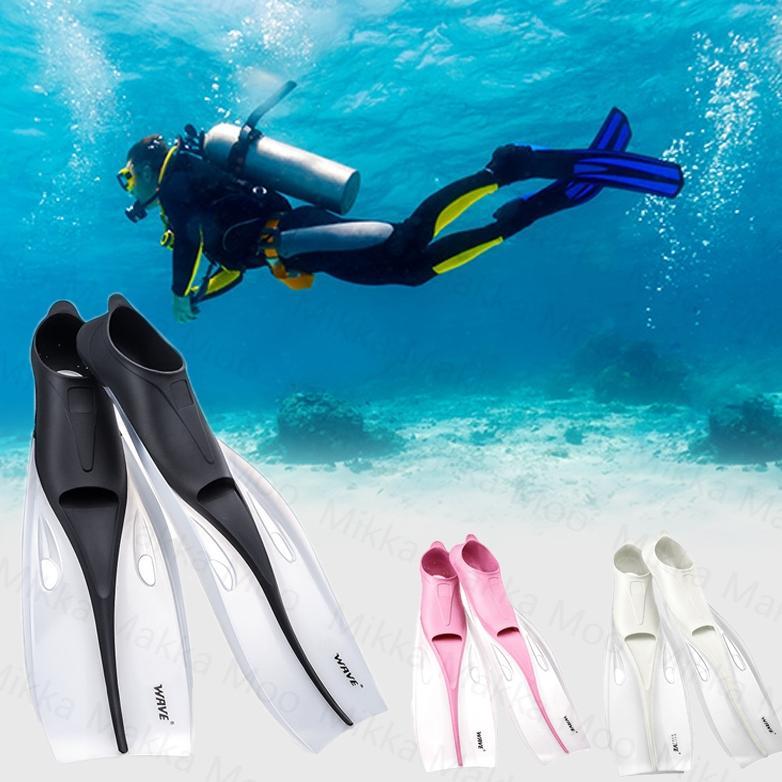 Professional Snorkeling Flippers Kaki Katak Fins Wave Professional Flippers Men Women Scuba Diving F