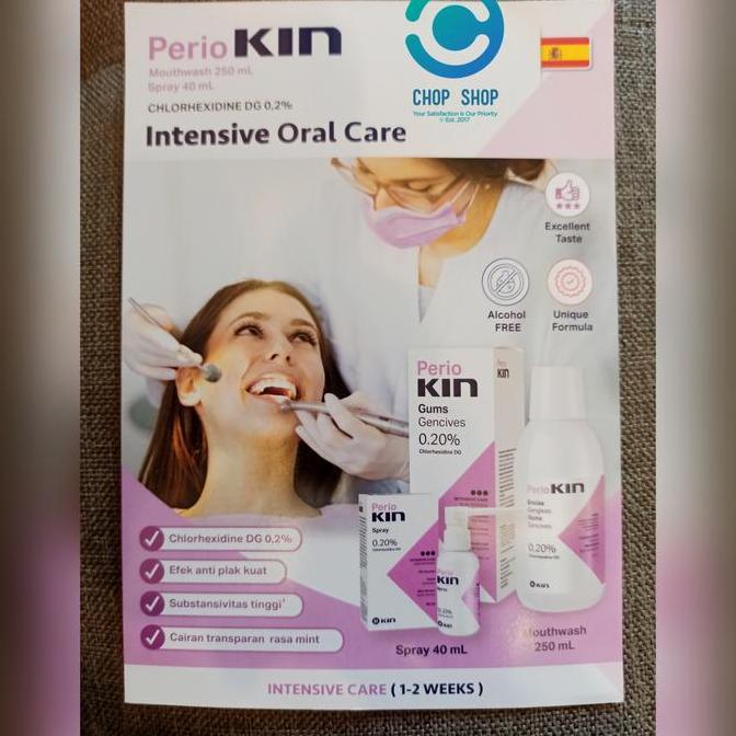 Willll- Periokin Perio Kin Obat Kumur Chlorhexidine Hexidine Chx Mouthwash Kin
