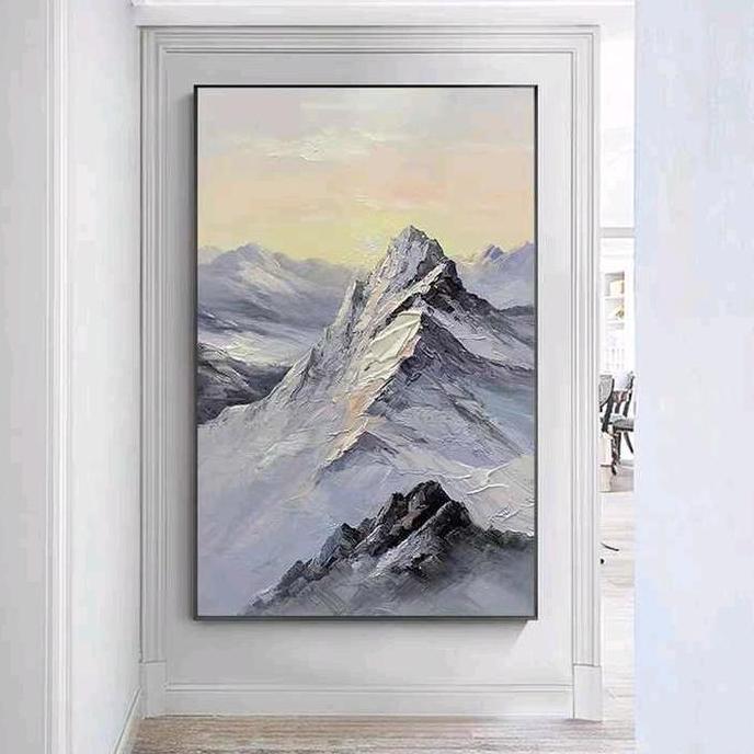 Terlaris Lukisan Dinding Pemandangan Lukisan Pegunungan Modern