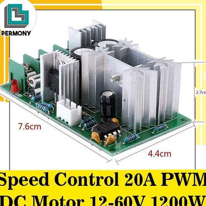 Autopic- Speed Control 20A Pwm Dc Motor 12-60V 1200W Pwm 20A